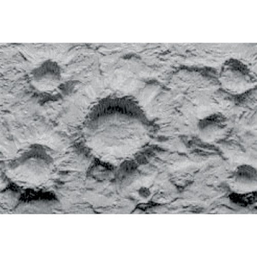 Detailed crater pattern sheets for enhancing model dioramas and war games with realistic lunar and battle terrains.