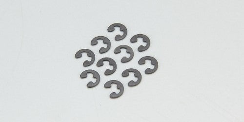 Precision-engineered E-Rings for RC car projects, pack of 10, ensures optimal performance and durability in Kyosho models.