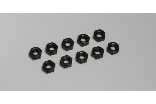 Kyosho M4x3.2 nuts pack of 10, essential for RC vehicle upgrades, providing secure fit and durability for optimal performance.