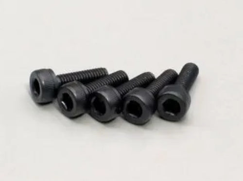 Kyosho M3x6 flanged cap screws pack of 5, designed for secure assembly in RC models, offering durability and reliability.