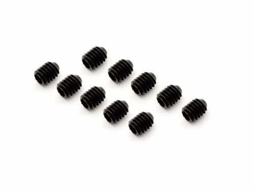 Kyosho M4x5 grub screws (10 pack) for secure fittings and reliable performance in RC vehicle assembly and repairs.