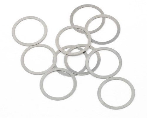 Kyosho 2x4mm shim set with varying thicknesses for precise RC model tuning and performance enhancement.