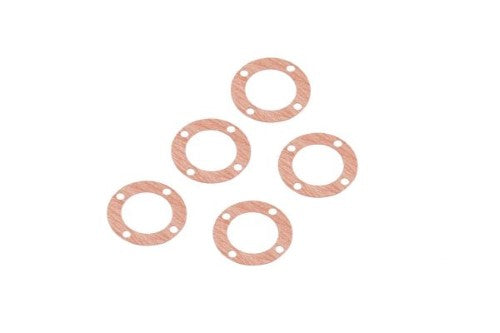 Kyosho Diff Case Gasket set for F&R, includes 5 durable gaskets for optimal sealing in RC vehicles.