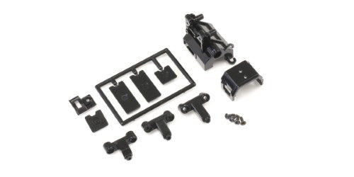 Kyosho MZ02/03 RM/RML Motor Case Set for MR-03 chassis, enhances motor protection and performance during RC racing.