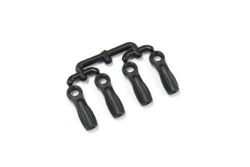 Kyosho 5.8mm ball end with 12-degree angle for enhanced performance in RC cars, ensuring smooth maneuverability and durability.