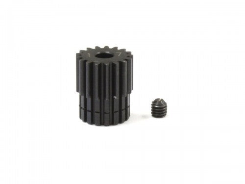 Steel Pinion Gear 16T 48DP for RC vehicles, made from durable steel for improved performance and longevity.