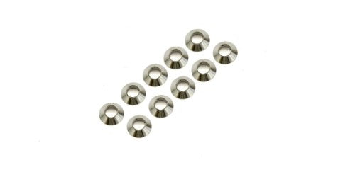 Kyosho Hobby Part - M3x6 Tapered Washer Silver (10