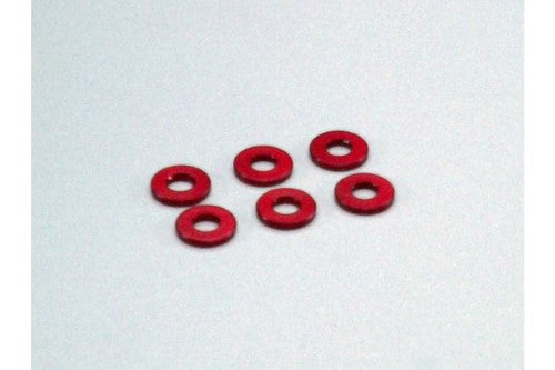 Kyosho Hobby Part - Alum. Collar 1mm Red (6)