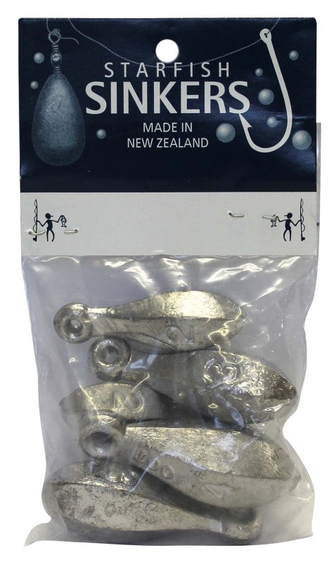 Starfish Mixed Reef Packet containing a variety of reef sinkers for versatile and effective fishing.