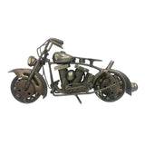 Copper motorbike ornament measuring H:17.5 x W:21 cm, perfect for motorcycle enthusiasts and stylish home decor.