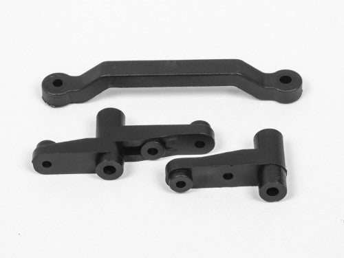 FR Servo Saver Arm set for Maverick RC cars, enhancing steering precision and control for an upgraded driving experience.