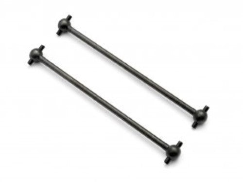 Maverick Phntm XT dogbone set, 97.2mm, durable, precision fit for enhanced RC vehicle performance, includes two parts.