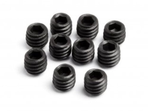 Maverick M4x4 grub screws (8-pack) for reliable RC vehicle maintenance and performance enhancement.