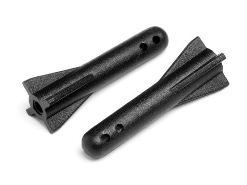 Maverick Strada battery cover post set (2) ensures secure battery fit for optimal RC performance during high-speed racing.
