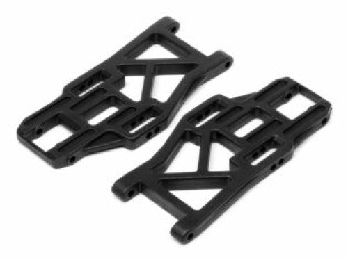Maverick RR Lower Suspension Arm set (2) for improved stability and shock absorption in RC cars. Perfect for hobbyists.