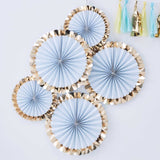 Pick & Mix Fan Decorations Blue Kit - Pack of 5