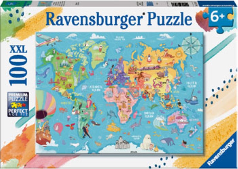 Ravensburger - Map of the World 100pc