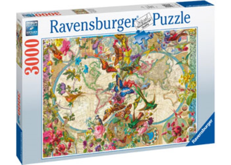 Ravensburger - Flora & Fauna World Map 3000pc