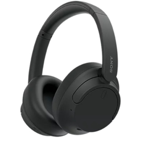 Sony WH-CH720NB wireless noise-cancelling headphones in black, offering 35 hours battery life, lightweight design, and superior sound quality.