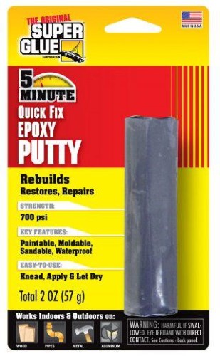 Hobby Glue 5 Min E-Putty 57g, versatile epoxy for quick repairs and crafting, bonds metal, wood, and plastic seamlessly.