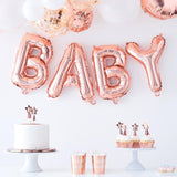 Rose Gold Baby Shower Balloon Bunting