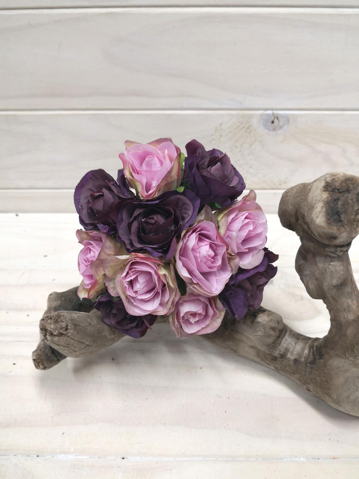 Artificial Flower -Rose Bud Posies X12