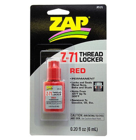 Premium Z-71 Threadlock adhesive in a 6ml bottle, ideal for securing DIY projects and model kits with a durable bond.