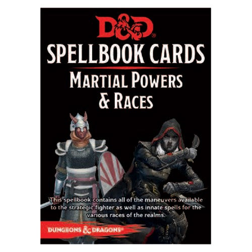 D&D: Spellbook Cards  - Martial Powers & Races Deck