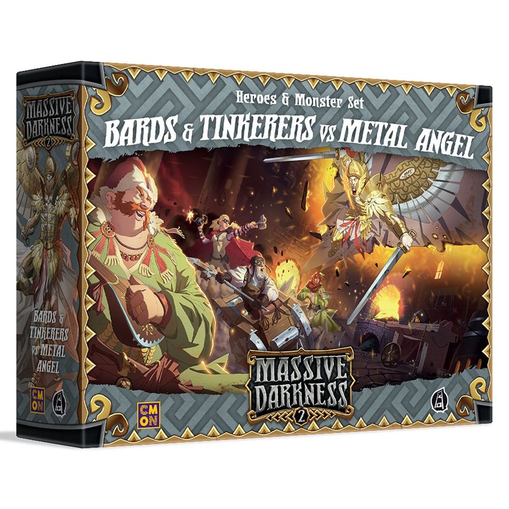 Massive Darkness 2: Heroes & Monster Set  - Bards & Tinkerers vs Metal Angel