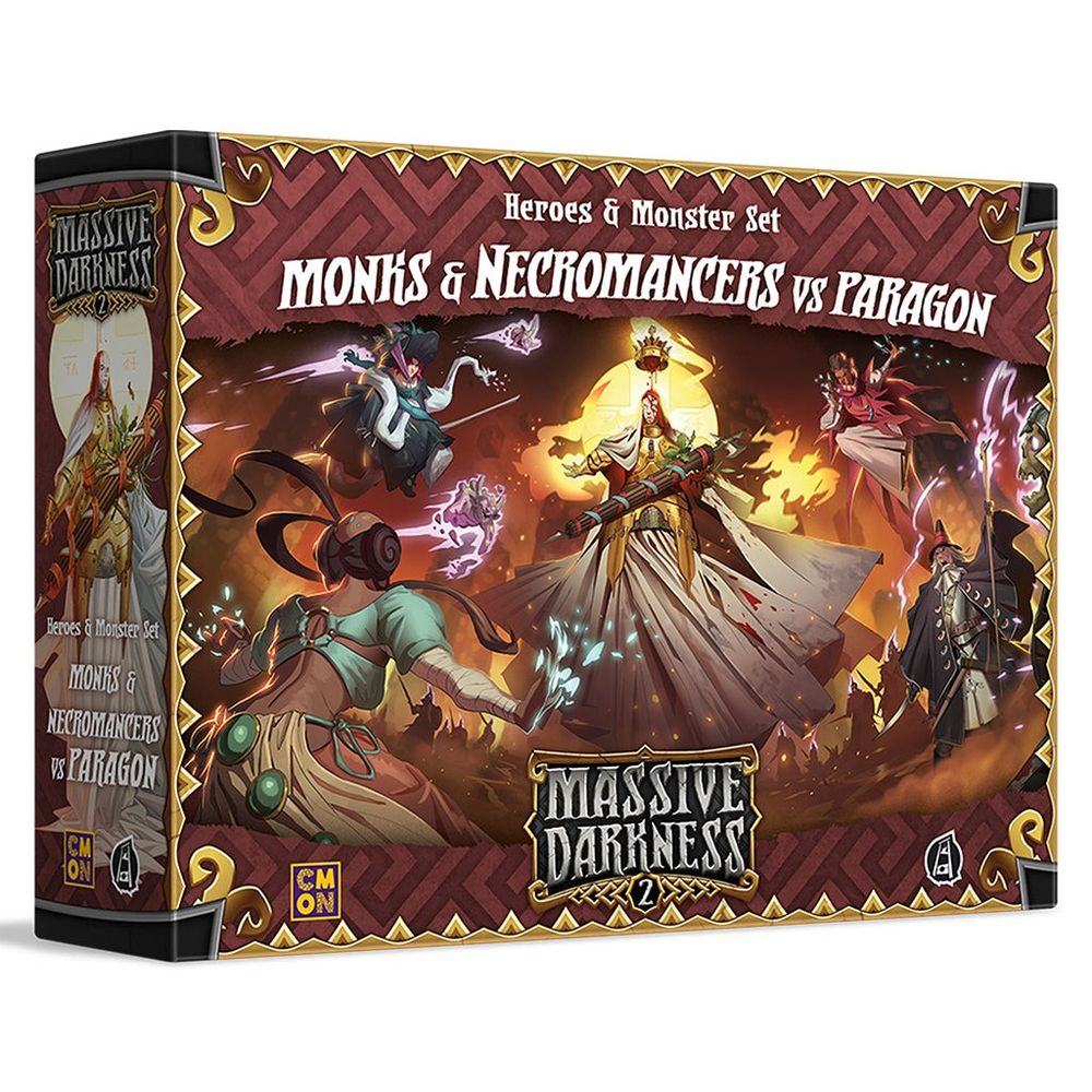 Massive Darkness 2: Heroes & Monster Set  - Monks & Necromancers vs The Paragon