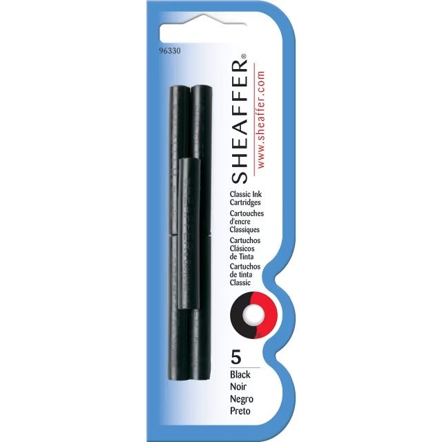 Sheaffer Skrip Fountain Pen Classic Ink Cartridge - Black (5 per card )