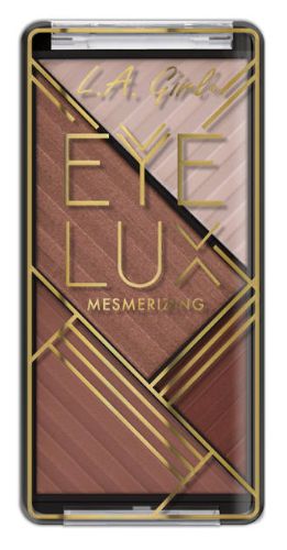 LA Girl Eyelux Eyeshadow palette featuring 16 vibrant quads in matte, satin, and metallic finishes for stunning eye looks.