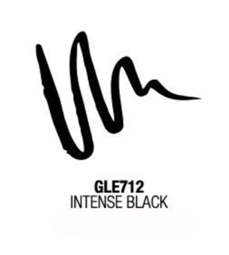 La Girl Line Art Matte Eyeliner in Intense Black with a fine-tip brush for precision and a long-lasting, smudge-proof formula.