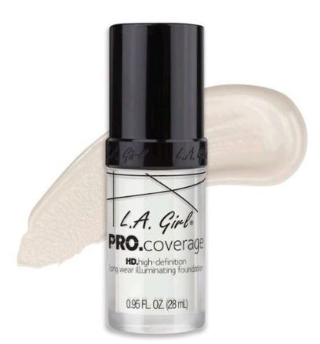 La Girl Pro Coverage Foundation - White (Lightener)