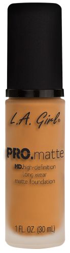 LA Girl Pro Matte Foundation in Golden Bronze offers a smooth, buildable coverage for a flawless, shine-free complexion.