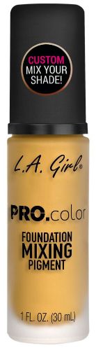 LA Girl Pro Matte Foundation in Yellow, featuring a creamy texture for buildable coverage and a shine-free, soft-focus finish.