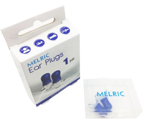 Soft silicone ear plugs designed for comfort and noise reduction, with a 26 decibel rating for better peace and relaxation.