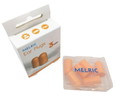 Foam Torpedo Ear Plugs designed for comfort, blocking noise up to 33 decibels, ideal for sleeping and concerts.