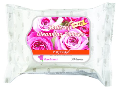 Purederm Makeup Remover Wipes - Rose