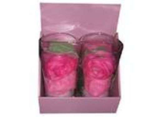 Bath Sponge Flowers Display - 4pcs
