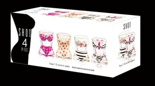 Bikini Shot Glasses Set 4