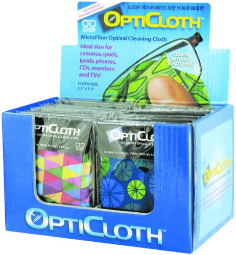 Opticloth Microfiber Cleaning Cloth Display - 24pcs