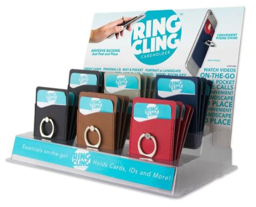 Ring Cling Cardholder Display - 24pcs