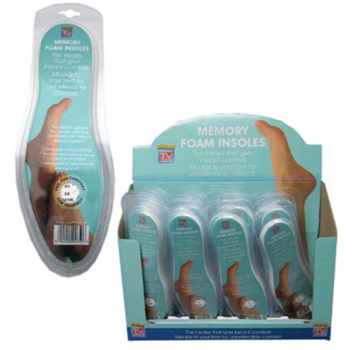 Memory Foam Insoles Display - 24 Pairs