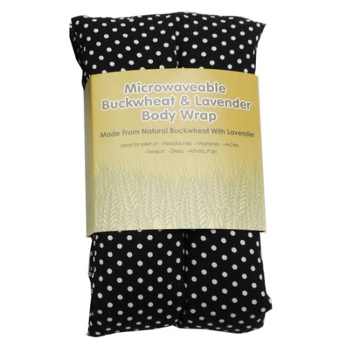 Rectangle Heat Pack - Black Polka Dot