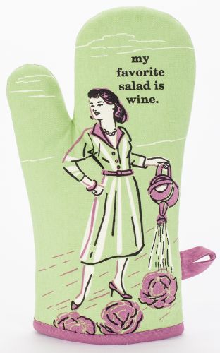 Oven Mitt - My Favourite Salad Is Wine