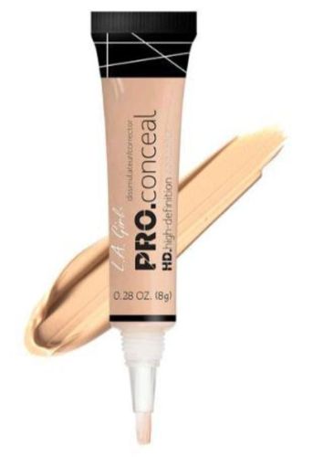 LA Girl Pro Concealer in Creamy Beige, a lightweight, crease-resistant formula for flawless, natural-looking coverage.