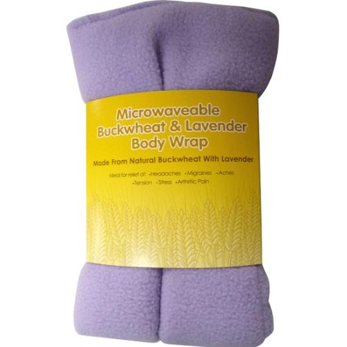 Rectangle Heat Pack in lilac with soft fleece, infused with lavender for soothing warmth and stress relief.