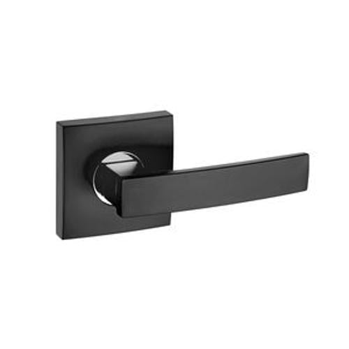 Valor Series Angular Privacy Set Square Rose Matte Black - Schlage