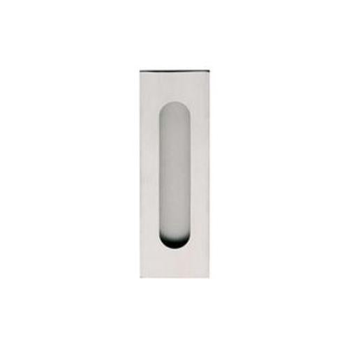 Flush Pull Rectangular with Rounded Ends Satin Stainless Steel 120 x 50mm Single